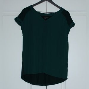 Fortune + Ivy Helina Mixed Material Blouse